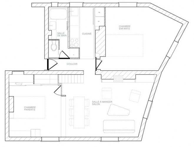 Rnovation et rorganisation d'un appartement classique : notre proposition